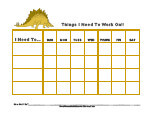 dinosaur behavior chart